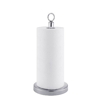Chrome Stainless Steel Weighted Paper Towel Holder Stand