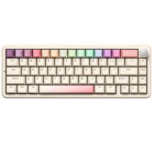 MaseiKar B68 Wireless Mechanical Keyboard,Tri-Mode BT5.0/2.4GHz/USB-C,Hot Swappable Creamy Typing Gasket Mounted,RGB Backlit - 1 of 4