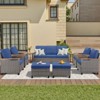 Buenhomino Outdoor PE Wicker Furniture Set – Modular Chairs, Sofas, Ottomans & Tables with All-Weather Cushions for Patio, Garden, Deck & Porch - 2 of 4