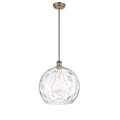 Athens Water Glass - 1 Light Pendant In Industrial Style-16.88 Inches Tall and 13.75 Inches Wide