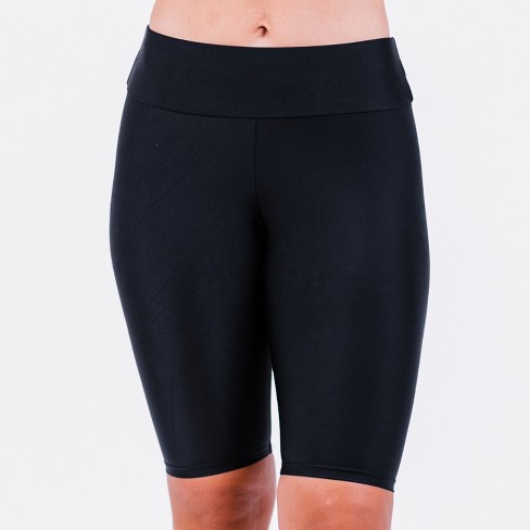 Calypsa - Womens Long Bike Swim Shorts - Black - X Small : Target