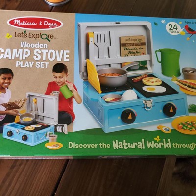 Melissa & Doug Let’s Explore Camp Stove Play Set – 24 Pieces -  FSC-Certified Materials