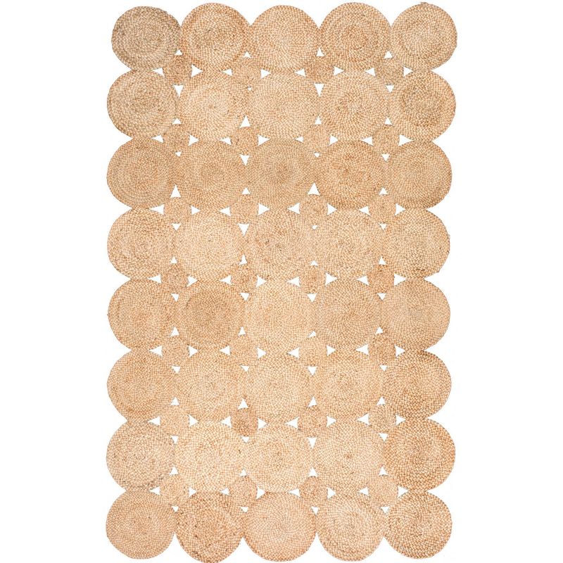 8&#39;x10&#39; Hand Woven Drusilla Jute Area Rug Natural - nuLOOM, 1 of 6