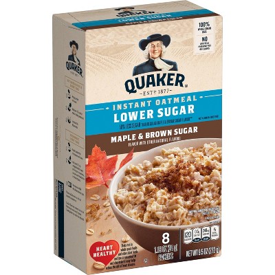 Quaker Low Sugar Oatmeal  - 9.5oz/8ct