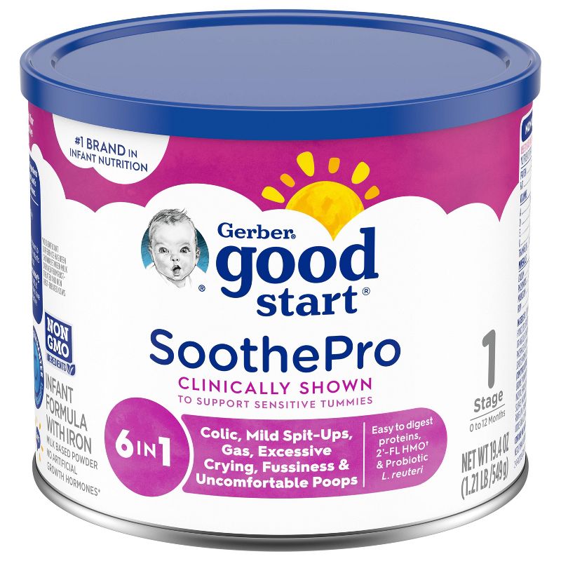 Gerber Good Start SoothePro Non-GMO Powder Infant Formula - 19.4oz, 3 of 12