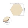 Unique Bargains Unfinished DIY Craft Decoration Hexagonal Wooden Pieces 100 Pcs - 2 of 4