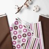 Bacati - Mod Dots/Stripes Crib Rail Guard Covers Set of 2 Pink/Chocolate - 2 of 4