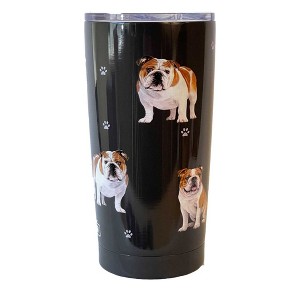 E & S Imports 7.0 Inch Bulldog Serengeti Tumbler Hot Or Cold Beverages Tumblers - 1 of 3