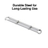 HITOUCH BUSINESS SERVICES 2.75"W Prong Fastener Compressors Silver 100/Pack 44411 - 2 of 4