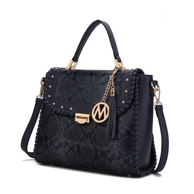 MKF Collection Lilli Vegan Leather Satchel Bag for Women by Mia K