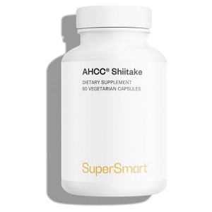 SuperSmart AHCC 1000mg per Day - Standardized & Cultured Shiitake Mushroom Extract | Non-GMO & Gluten Free - 60 Vegetarian Capsules - 1 of 1