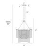 LNC Shoebill Modern Luxury Empire Chandeliers,Gold and Silver,1/4 Light, 18in/31.5in - 3 of 4