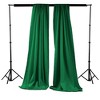 Slickblue Pack of 2 Polyester Backdrop Drapes – 96"H x 58"W, Rod Pocket, Semi Sheer, Serged Edges, 41 Colors Options - 2 of 3