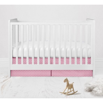 Bacati - Pin Dots Crib/Toddler Bed Skirt - Pink