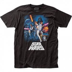 Mens Star Wars A New Hope Movie Poster T-Shirt - 1 of 2