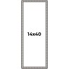 PosterPalooza | Panoramic Slim Profile Silver Frame - UV Acrylic, Foam Board Backing, Hanging Hardware - 2 of 4