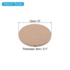 Unique Bargains Wooden Resistance to Warping and Cracking Round Pottery Wheel Bat 6 Pcs - 2 of 4