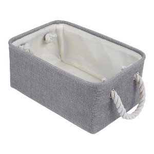 REGALWOVEN Cotton Collapsible Lightweight Sturdy Open Storage Bins 3 Pcs - 1 of 4