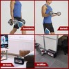 Naysaye Dumbbell 66LBS Adjustable Set with 3 in 1 Barbell Connector Chrome Plated Weights for Home and Gym, Silver, 18.5"*11.81"*7.87" - 3 of 4