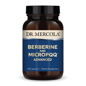 Dr. Mercola Berberine and MicroPQQ Advanced, 30 Servings (30 Capsules), Dietary Supplement, Supports Immune and Organ Health, Non GMO - 1 of 4