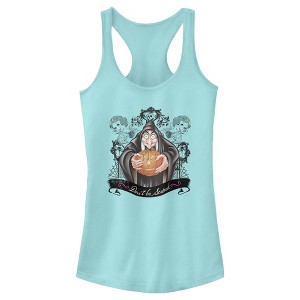 Juniors Womens Snow White and the Seven Dwarves Evil Queen Pumpkin Racerback Tank Top - 1 of 4