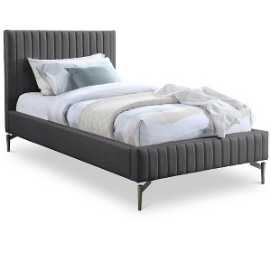 Meridian Furniture,Gallo Vegan Leather Bed - 1 of 4