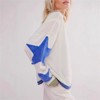 Clotth Women's Star Graphic Sweatshirt - Y2k Oversized Crewneck, Drop Shoulder, Long Sleeve Preppy Shirts, Pullover Tops - 2 of 4