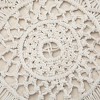 NicBex Round Macrame Pouf Ottoman Versatile Accent Furniture for Comfort and Additional Seating, Natural - 4 of 4