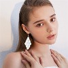 Acrylic Floral Tassel Earrings – Boho Long Flower Drop Statement Jewelry Gift for Women - 3 of 4