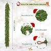 GAOMON 9 Ft Realistic Christmas Garland, Real Touch Norfolk Pine Garland for Mantle, Dense Artificial Greenery Garland Decorations - 3 of 4