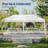 Pop Up Canopy Tent, Heavy Duty Outdoor Canopy W/ Removable Sidewall, Portable Tent Gazebo, Instant Tent Shelter for Parties, Events, & Vendors - 4 of 4