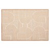 Modern Abstract Rug Washable Rug Non Slip, Low Pile Thin Foldable Mat - 4 of 4