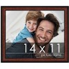 PosterPalooza | Photo Size Decor Brown Picture Frame - UV Acrylic, Foam Board Backing, Hanging Hardware - 2 of 4