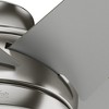 52" Sotto Ceiling Fan with LED Light Brushed Nickel - Hunter Fan: 6-Blade, Wood Composite, Remote Control, ETL Listed - 3 of 4