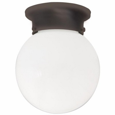 Capital Lighting Globe 1 - Light Flush Mount in  Burnished Bronze