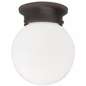 Capital Lighting Globe 1 - Light Flush Mount in  Burnished Bronze - 1 of 2