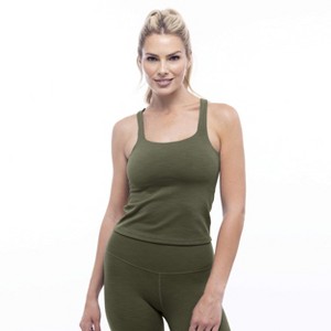 Rib Square Neck Tank - LEZAT - 1 of 3