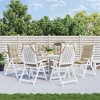 vidaXL Highback Chair Cushion Set of 6 Beige - 2 of 4