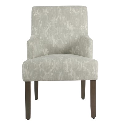 Dining Chairs Indigo - HomePop: Upholstered Arm Chair, Cotton Fabric, Foam Filled, Plywood & Hardwood Frame