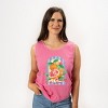 S.W.Smiley Fruits and Stripes - Women's Garment Dyed Graphic Tank Top - 3 of 4