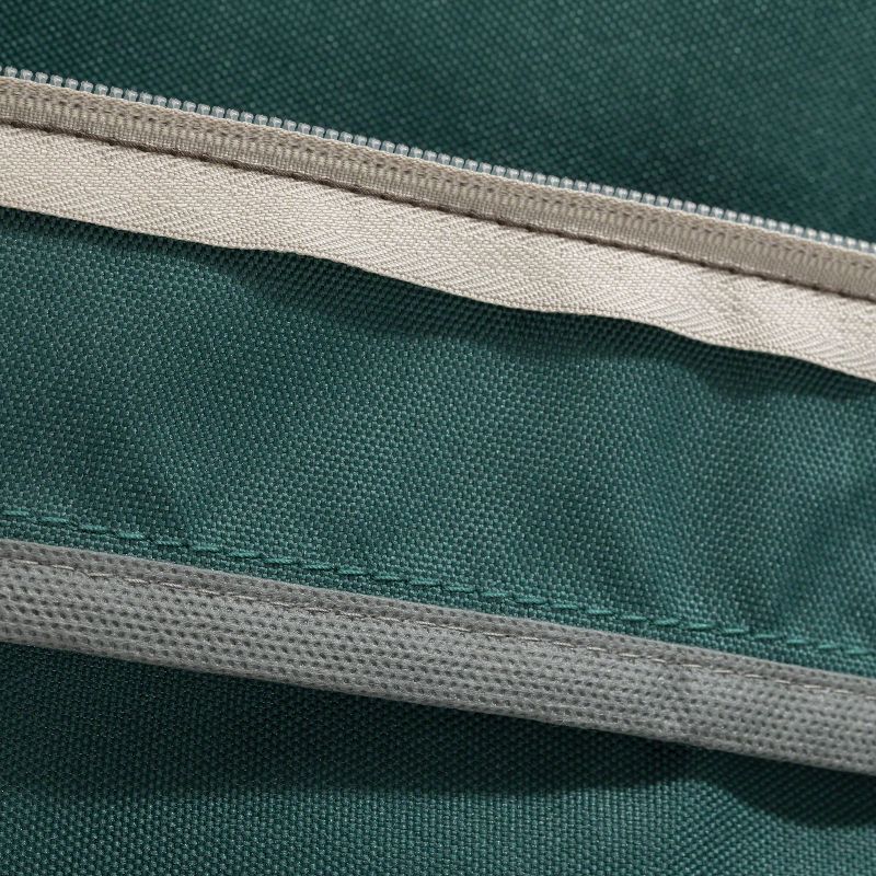 21&#34; x 20&#34; x 4&#34; Ravenna Water-Resistant Patio Back Cushion Slip Cover Mallard Green - Classic Accessories, 5 of 9