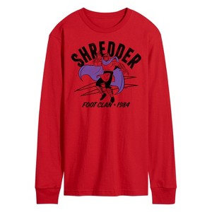 Men's - Teenage Mutant Ninja Turtles - Shredder Foot Clan Long Sleeve Graphic T-Shirt - 1 of 3