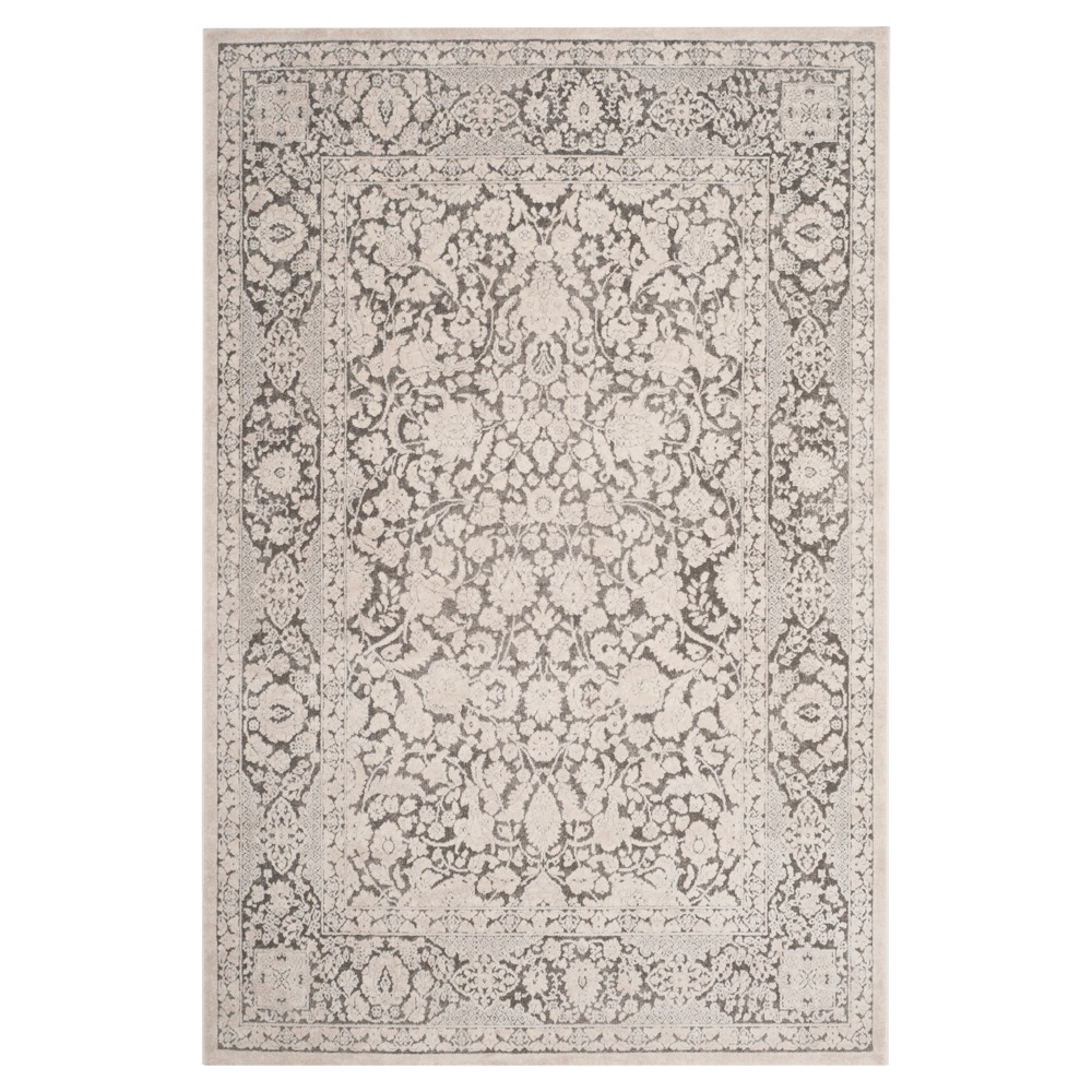 3'x5' Maribel Floral Loomed Accent Dark Gray/Cream - Safavieh