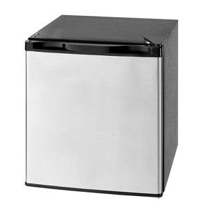 VEVOR Mini Fridge, 1.6 Cu.Ft, Single Door Compact Refrigerator, Metal Shelf, Energy Efficient Small Refrigerator, Reversible Door, Silver - 1 of 4