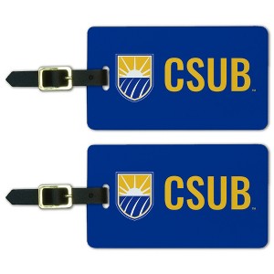 California State University Bakersfield Institutional Logo Initials Luggage ID Tags Suitcase CarryOn Cards  Set of 2 - 1 of 4