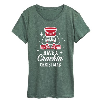Women's - Instant Message - Crackin Christmas Short Sleeve Graphic T-Shirt