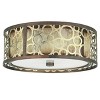Livex Lighting Avalon 3 - Light Flush Mount in  Palacial Bronze/Gilded - 4 of 4