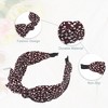 Unique Bargains Women's Fashion Leopard Spot Wide Bow Headbands - 4 of 4