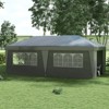 VisioGear 10'*19.5' Pop Up Canopy Tent with Sidewalls, Height Adjustable Party Tent, Event Shelter with Double Doors, Gray, 232.25"*117"*112.25" - 2 of 4