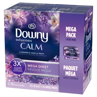 Downy Infusions Calm Dryer Sheets - 130ct : Target